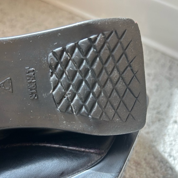 NOT FOR SALE. Leather giant block heel side zip boots - Picture 11 of 14